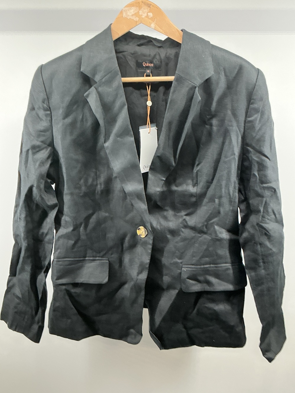 100% European Linen Structured Blazer